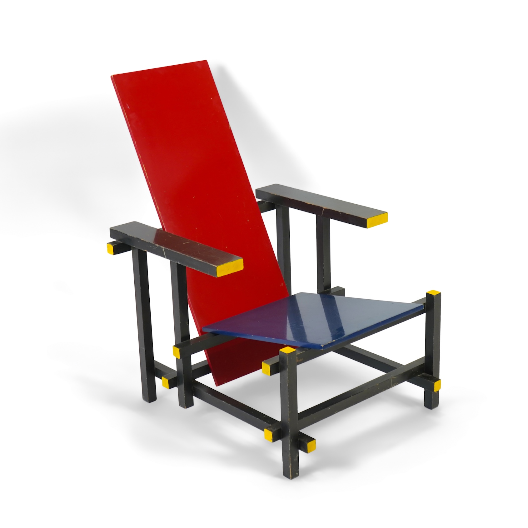 Gerrit Rietveld (Dutch, 1888-1964) for Cassina: A 'Red and Blue' chair